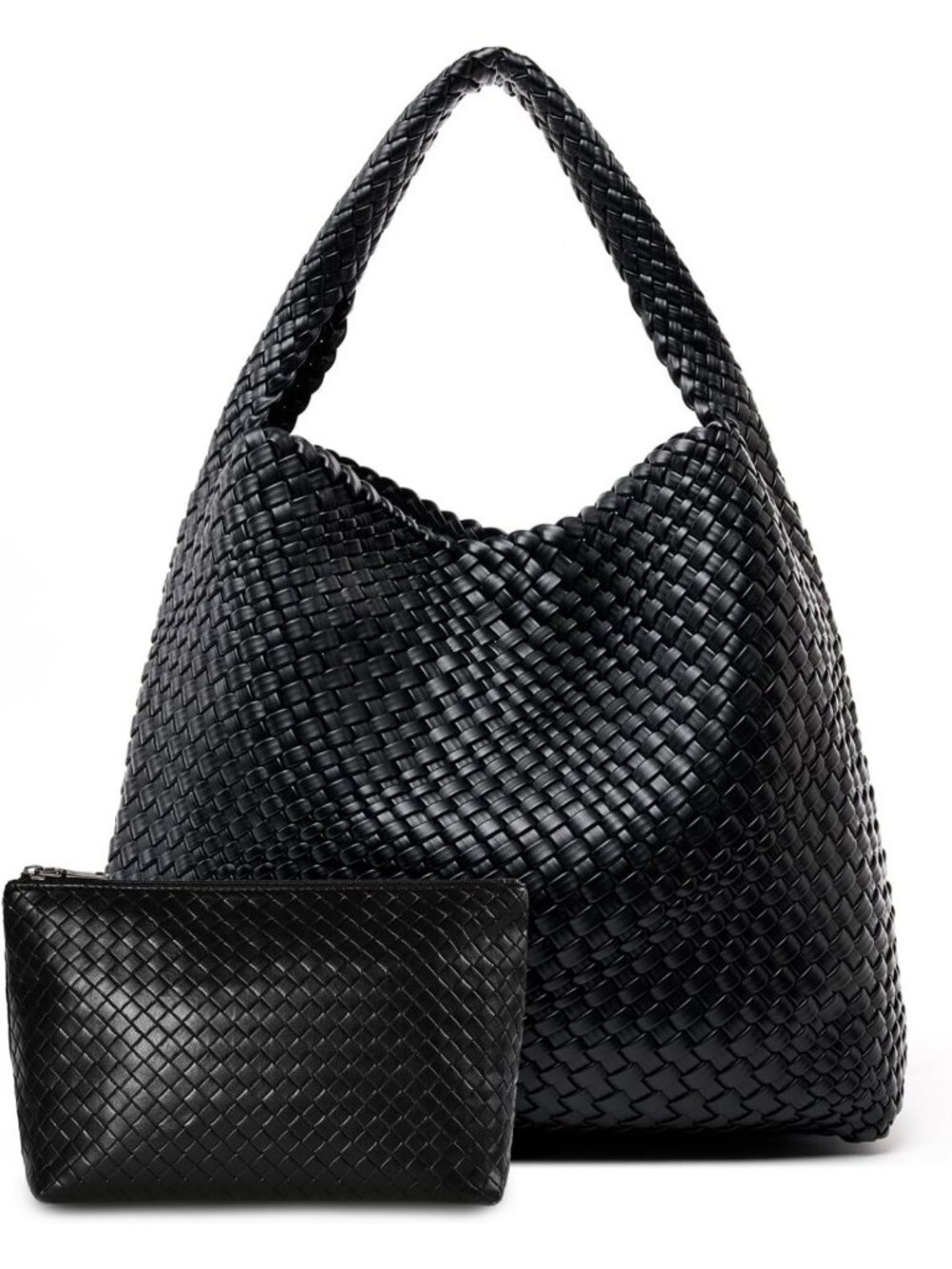 Stylish Large Woven Tote Bag for Women | Chic Weave Purse & Leather Handbag